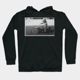 Pilot Bear b&w Hoodie